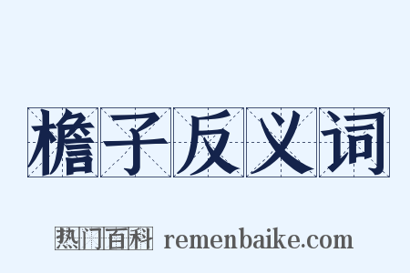 檐子反义词是什么意思的图片